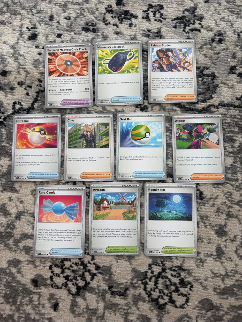 Paldean Fates Trainer Lot | Rare Candy, Ultra & More | 10 Unique Cards | ✨5/$25